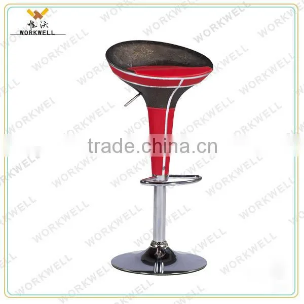 WorkWell hot sell modern new design stainless steel swivel BarStool Kw-B2001b