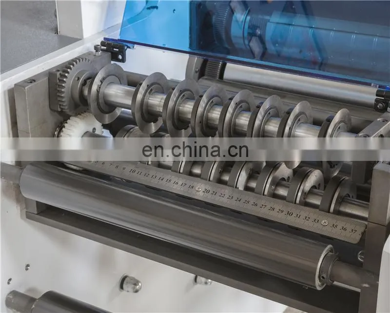 USK320 Roll to Roll Automatic Self Adhesive Blank Barcode Sticker Rotary Kiss Die Cutter Slitter Rewinder Machine