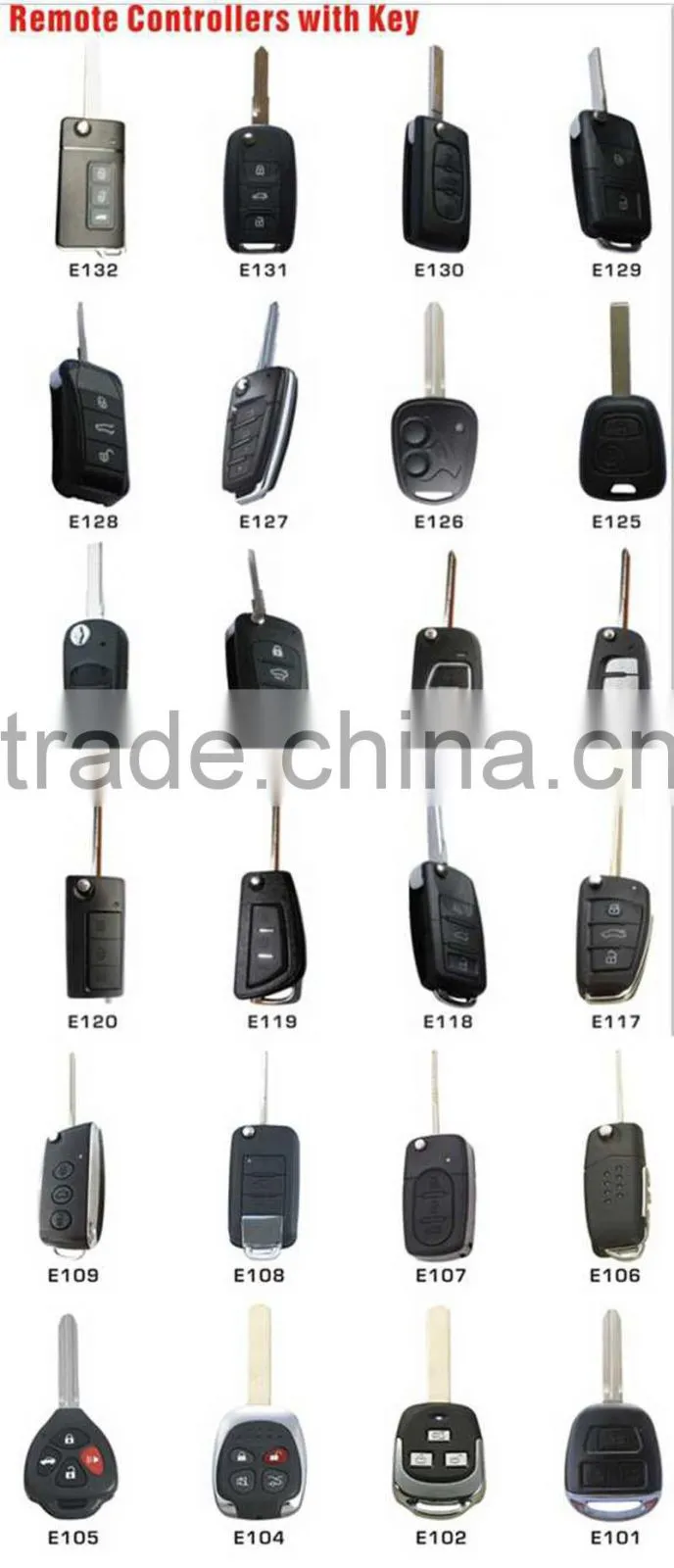 China Manufacture Keyless Entry control Car Immobilizer keyless entry with trunk release