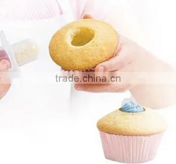 Plastic cake corer, cake cupcake corer,cupcake pluger cutting