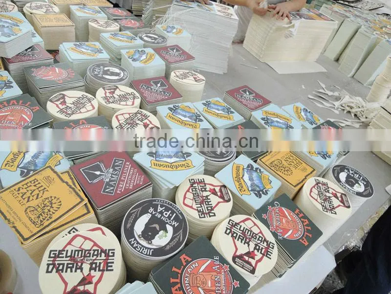 branded bar mats, cardboard beer mats, paper drip mats