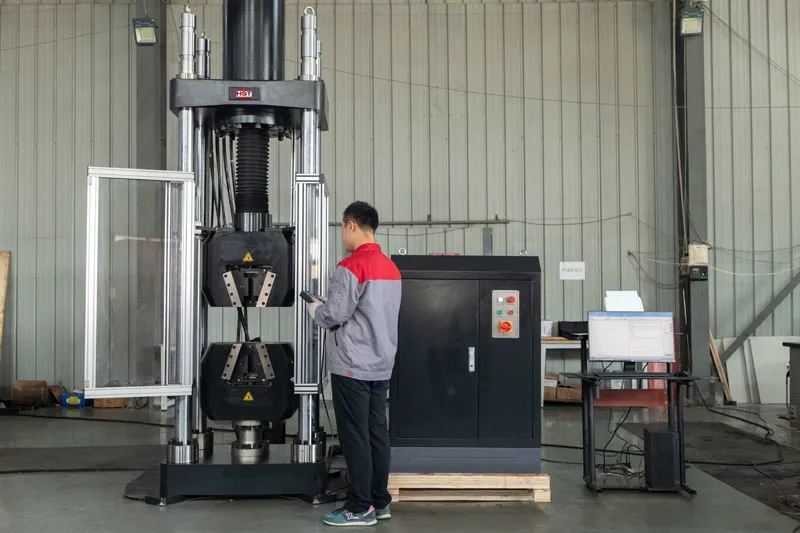 HST 300 600 1000 2000 3000 Kn Electro-hydraulic Single Space Hydraulic Servo Tensile Force Strength Universal Testing Machine