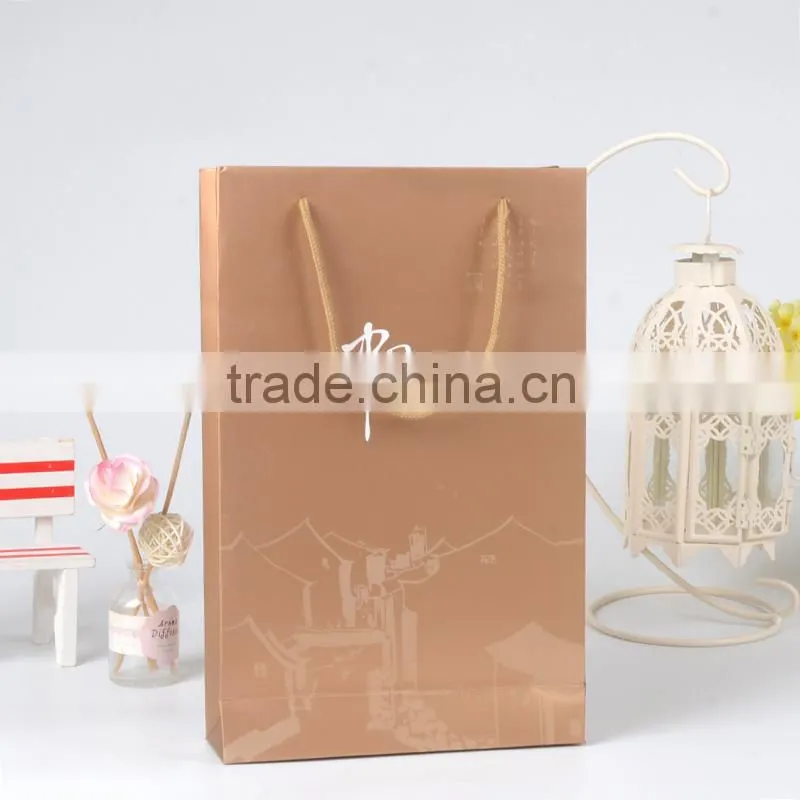 Retail Packaging Wholesale Famous Brand Square Bottom Paper Bag