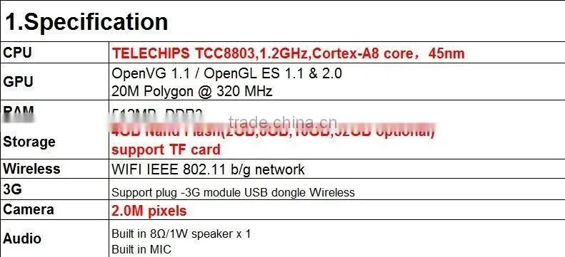 New 7 " android 2.3 Capacitive DHMI 4GB 512 MB Tablet PC