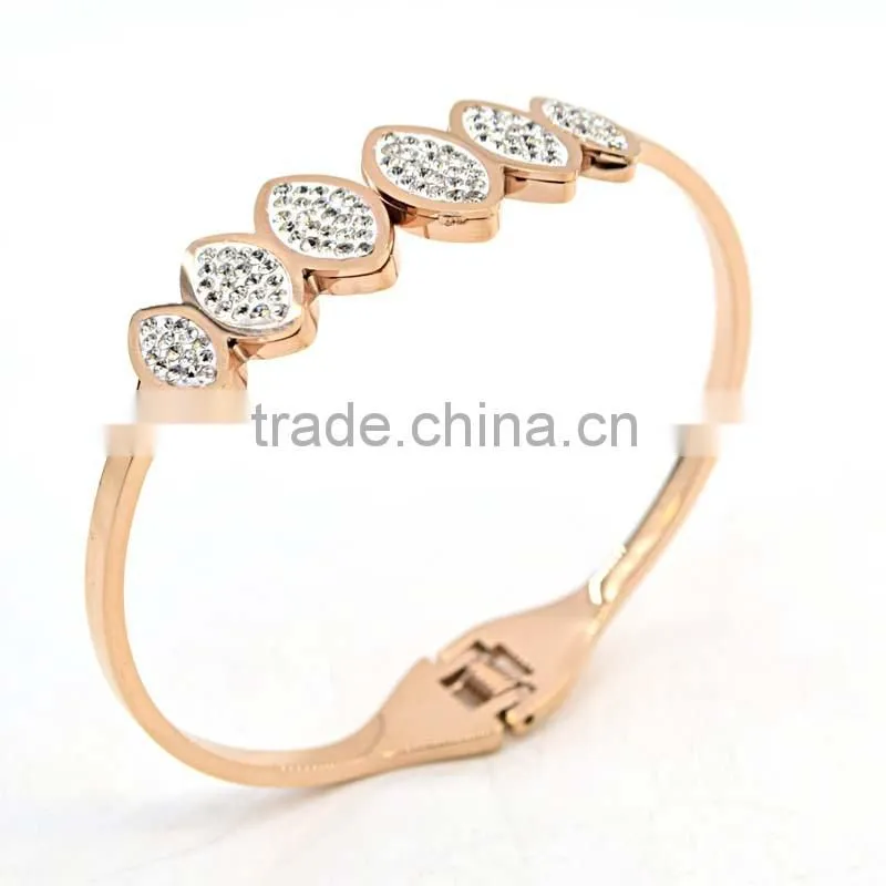 Tops For Women 2016 Bohemian Jewelry Crystal Beads Gold Bracelet