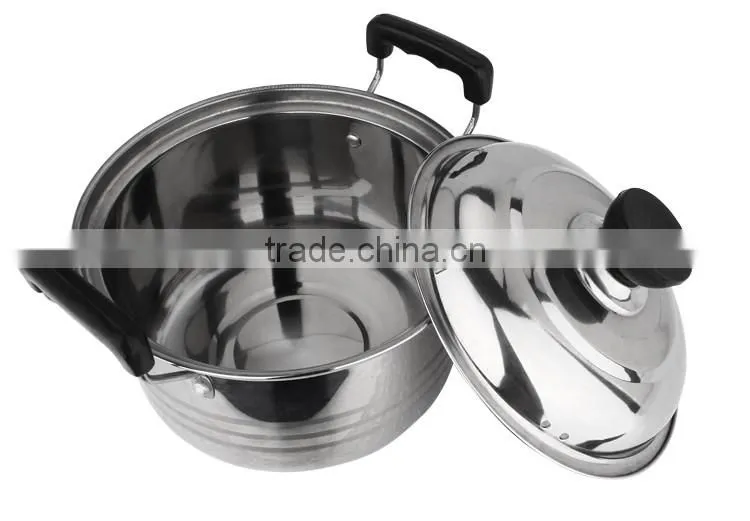 10PCS New Stylish Nice Shape Good Quality Competitive Price Stainless Steel Big Pot Stock Pot Soup Pot