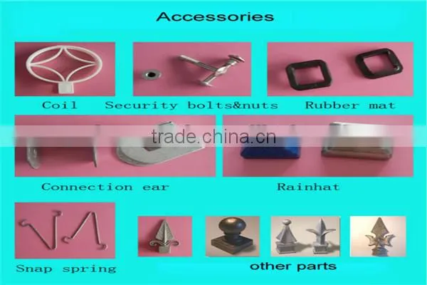 High quality wrought iron pool fence