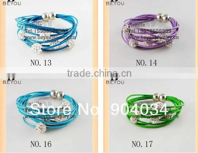 2013 New Fashion Five Rhinestone Beads Tibetan Bracelet