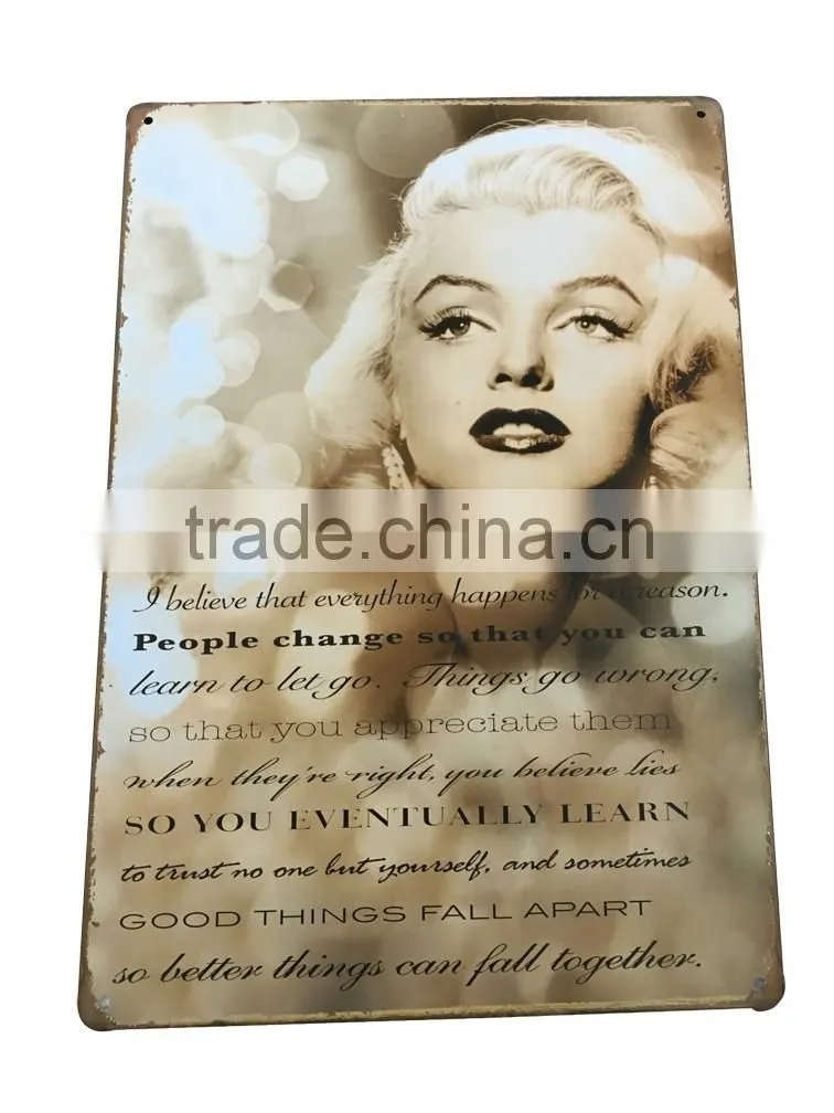 Wall Hanging Directional Tin Sign