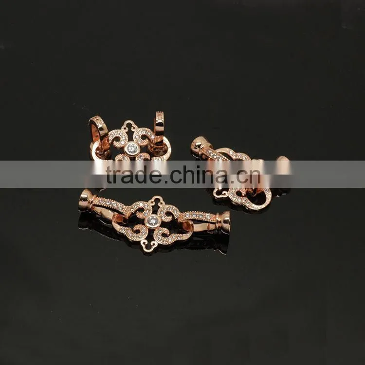 CZ6497 Wholesale mirco cz pave bracelet charm clasps