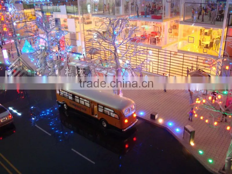 Architectural model/ miniature shipping mall scale model