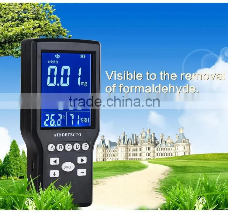 Handheld portable indoor gas monitoring system