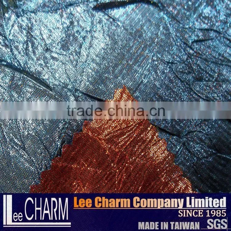 Double-faced Color Crushed Metallic Fabric