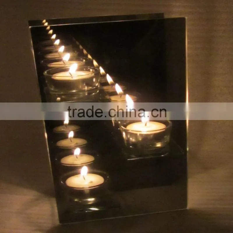 wholesale infinity mirror votive 3-tier candle holders