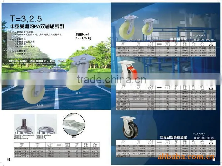 high quality nylon caster for bag travel