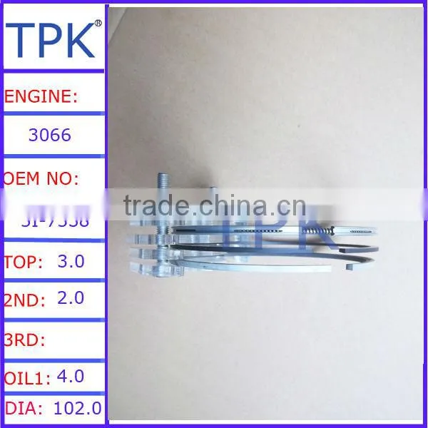 3304 piston ring, 2W1709, 3304PC, 3304DI ring set