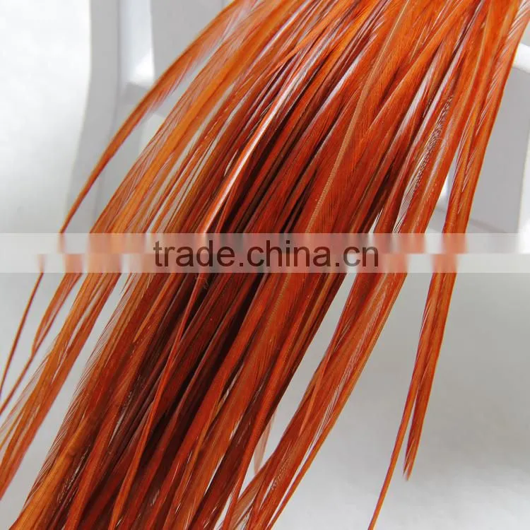 2016 Hot Sale Cheap Grizzly Natural Real Rooster Clip In Feather Hair Extensions
