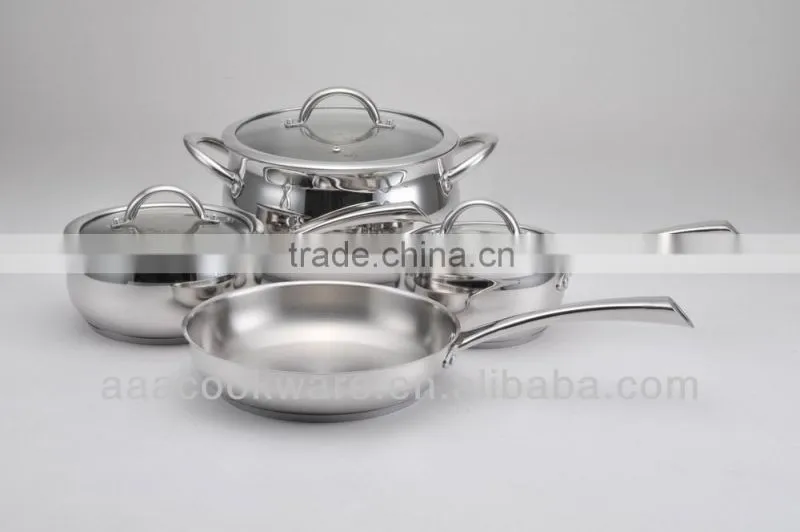 Casting Handle Apple Shape Stainless Steel Cookware Set suitable for Induction