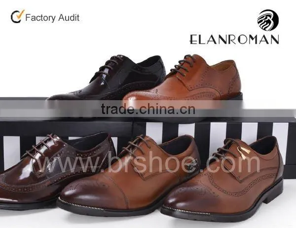 Brogue style men shoes wingtip formal shoes for men