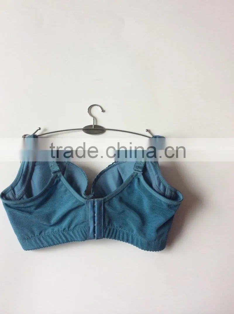 Elegant Special Fashion Design Diamond Blue Cotton Bra