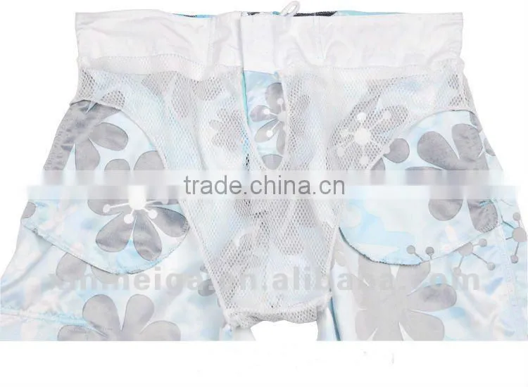 MEN'S FLOWER PRINT SWIM BEACH SHORTS