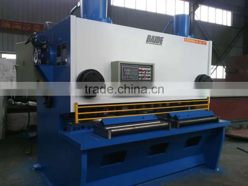 QC11Y cutting angle adjustable hydraulic shearing machine, CNC plate cutting machine