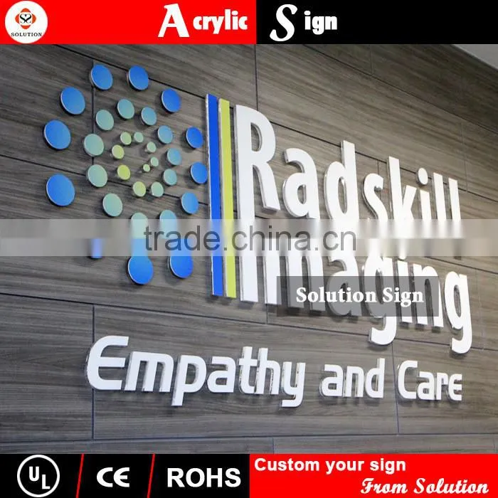 outdoor advertising acrylic door sign