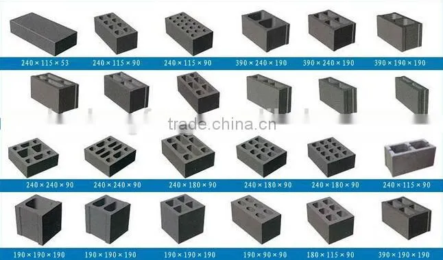 Multi-function Flyash Hollow Block Machinery/ Automatic Concrete Paver Brick Making Machine in Middle East