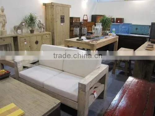 commercial furniture, antique pine wood red chair