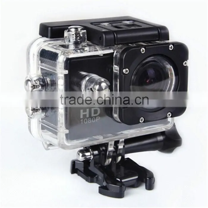 Factory Wholesale Waterproof Full HD 1080p Sport DV Action Camera 12MP 1.5 inch LCD screen 170 degree angle