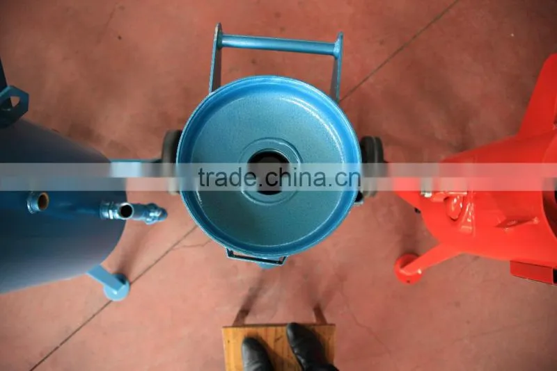 Dustless blaster machine sand pot