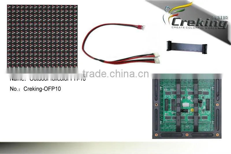 full color outdoor ph10 RGB led display module