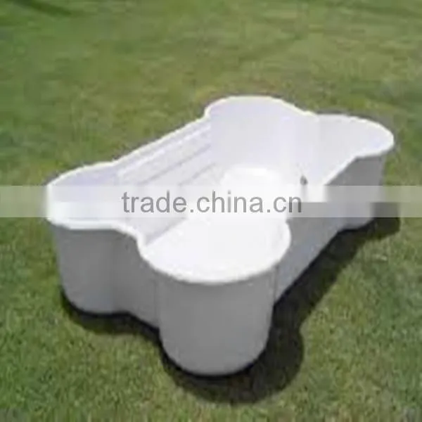 Custom abs anti slip large Plastic dog swimming pool