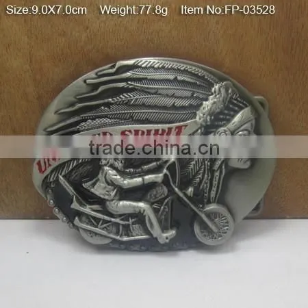 Fashion metal designer gold plate belt buckles