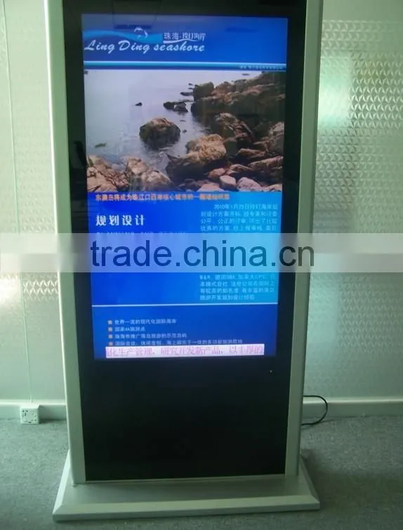 42 inch floor standing touch screen advertising player