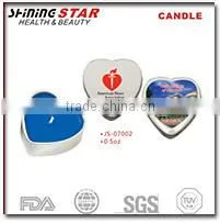 JS-07007 new design scented candle in square tin 40g