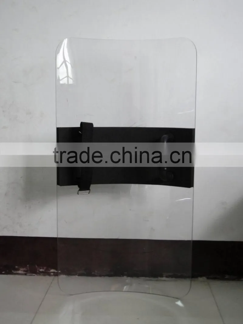 PC material protection shield with transparent color