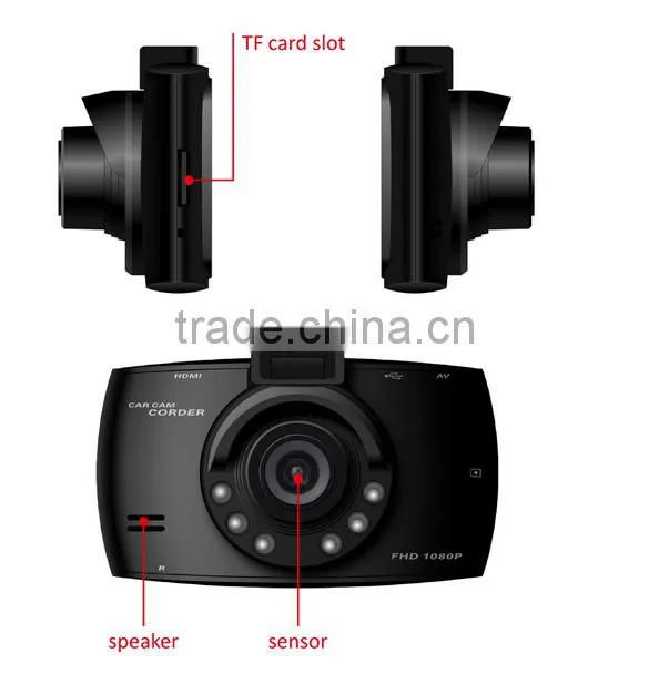 Car dvr 2015 full hd 1080P 140 Wide Angle Lens Car Camera Recorder with G-Sensor Night Vision