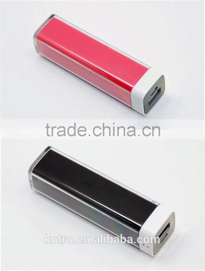 Promotional gift 2600mAh Lipstick mini power bank
