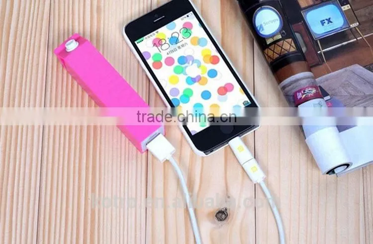 Factory Supply ,The Cheapest 2600 mah Lipstick Mini Backup Battery Charger