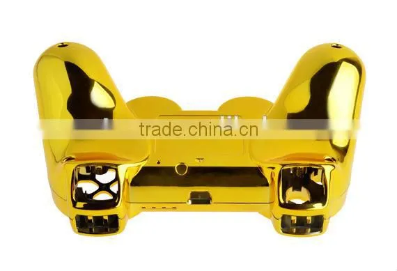 Golden Chrome for PS3 Custom Controller Full Shell Plus Full Matching Buttons set
