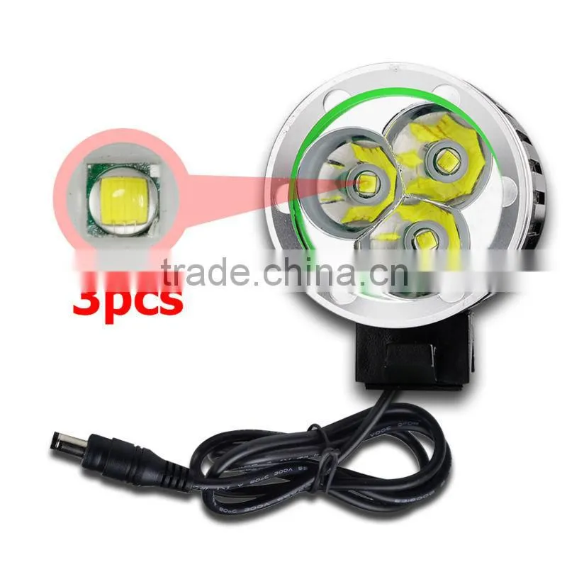 4000lm Bicycle Light Lamp LED 8.4V 3x CREE XM-L XML T6 Headlight Headlamp