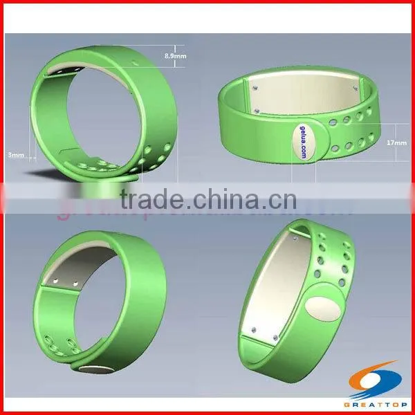 2015 new hot sale manual 3d sport led wristband pedometer