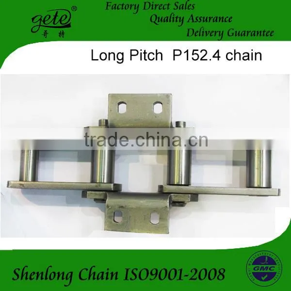 Big pitch conveyor chain P200 with A3 attachments