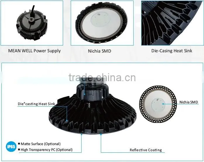 120w LED High Bay Light,Nichia chips,Meanwell driver,led industrial high bay,US warehouse