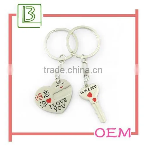 Sexy Metal plate pattern keychain wedding favors