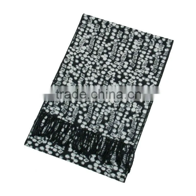 100% silk scarf men shawl with tassel