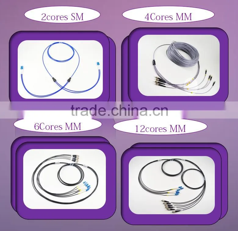 SC to SC Armored SM PVC 3M Simplex Fiber Optic Patch Cord