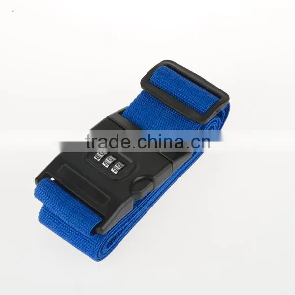 Security high quality PP luggage strap with combination lock