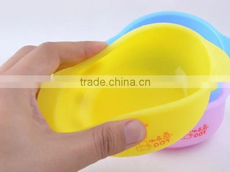 Flexible Food grade silicone Feeding bowls for baby, Trainning bowls for Eating